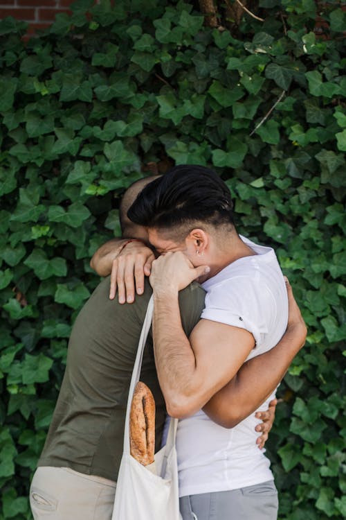 Two Men Hugging