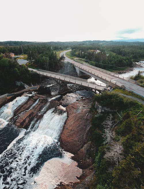 Gratis lagerfoto af å, ældet, antenne