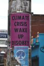 Poster Raising Awareness on Lamp Post