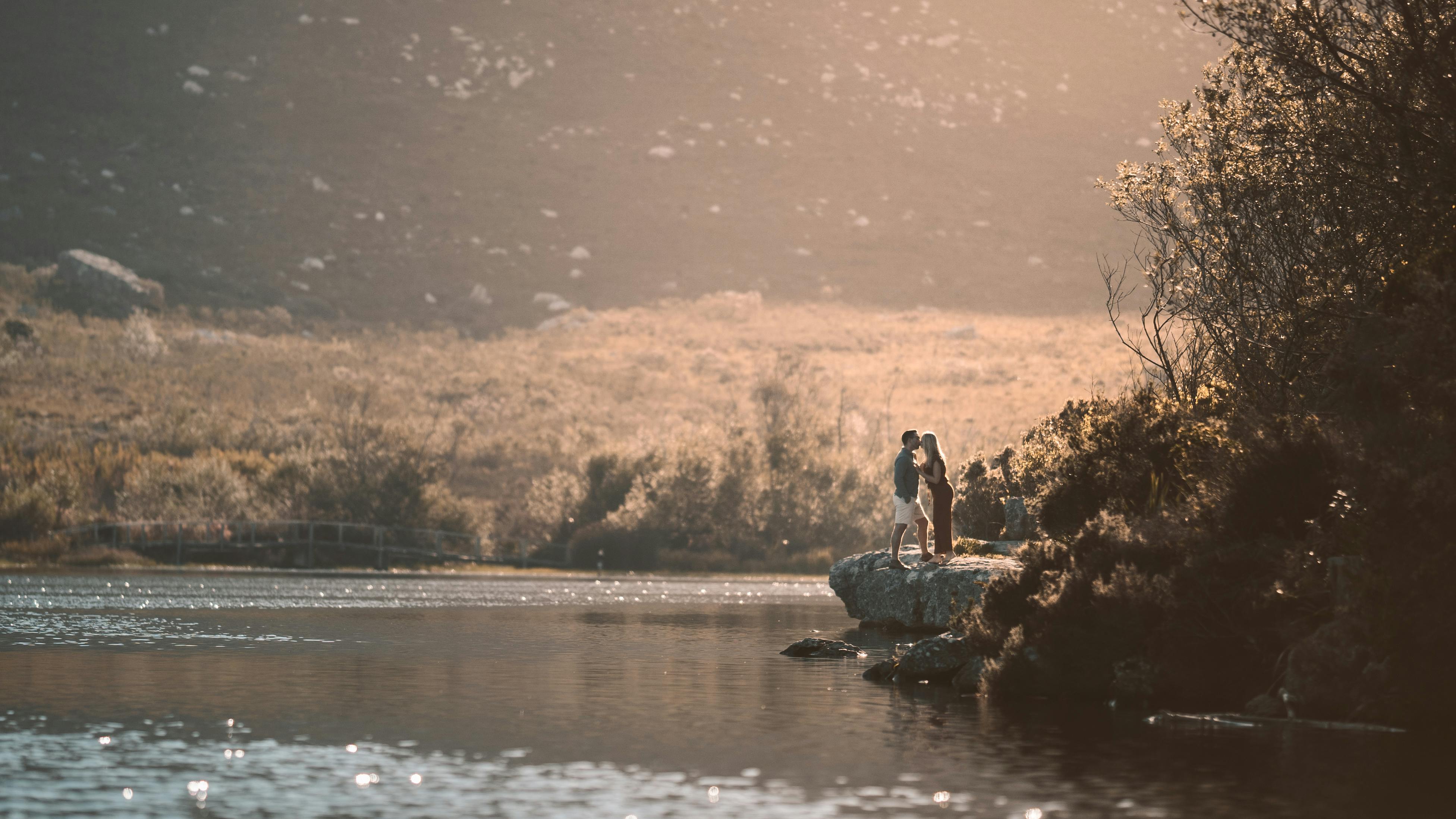 romantic travel couple nature environment