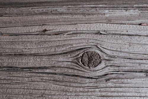 Free Detailed view of aged wooden texture with visible grain and knots. Ideal for backgrounds. Stock Photo