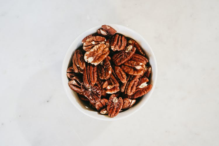 Pecans In A Bowl 