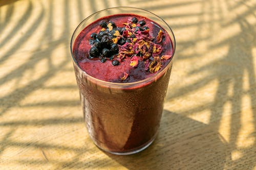 Close-up of a Smoothie in a Glass