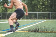 Shirtless Man Training