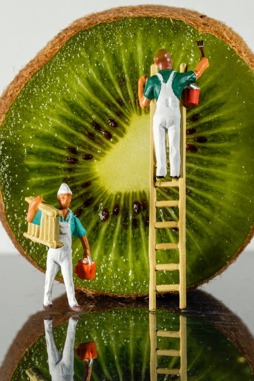 Plastic Figurines of Workers by Kiwi