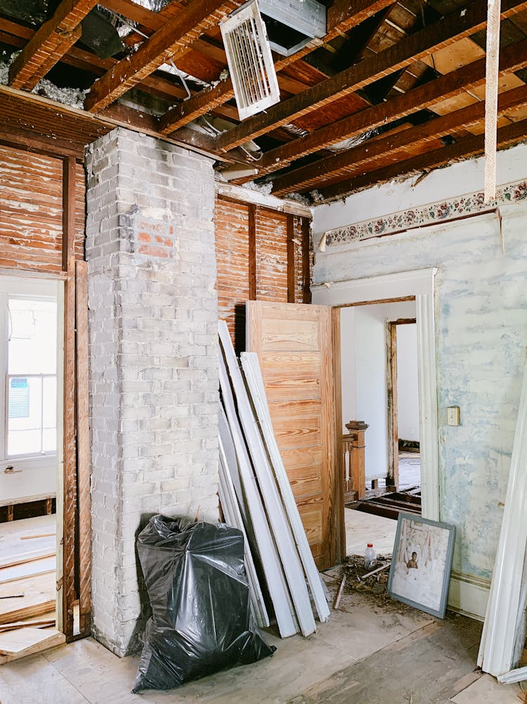 Interior Of A Building During Renovations