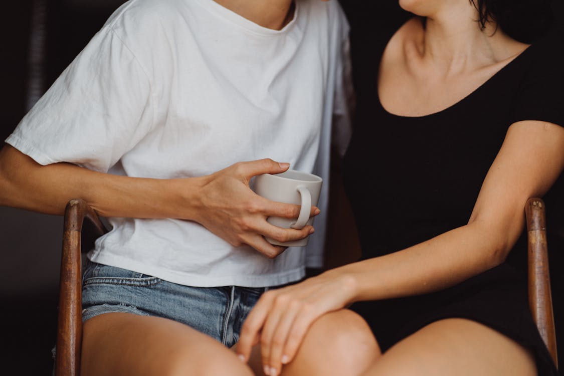 Two Women Being Affectionate