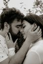 Man and Woman Kissing Each Other