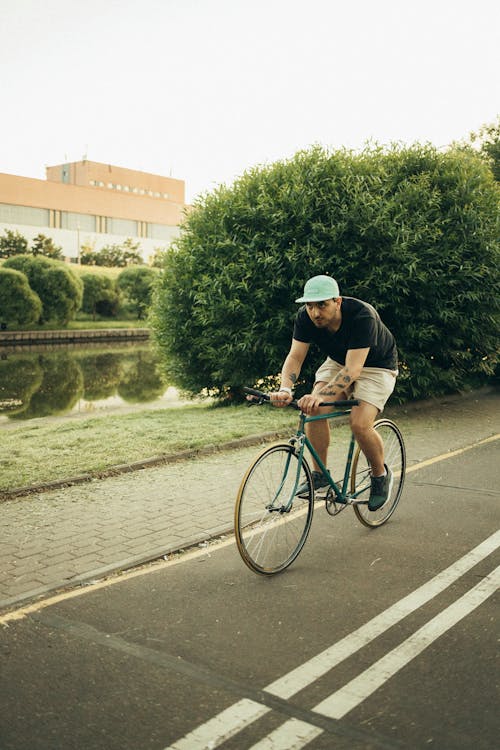 Man Riding a Bicycle