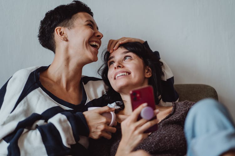 Two Women Laughing