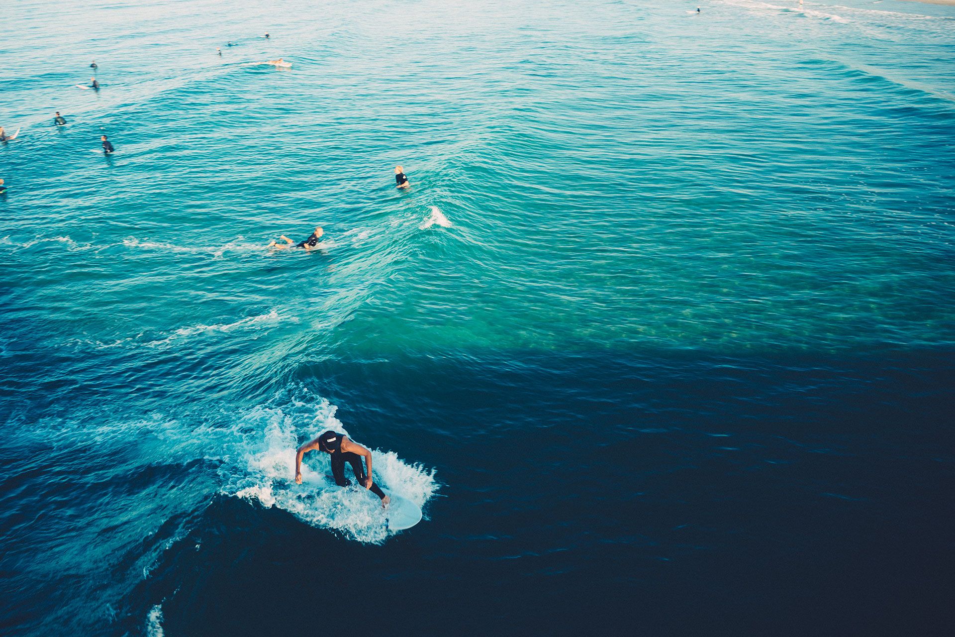 Free Stock Photo Of Surfers Surfing Waves