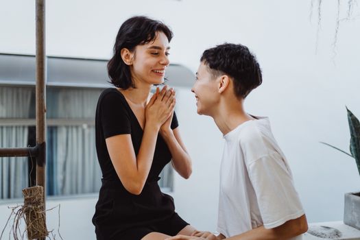 Photo of Two Women Laughing