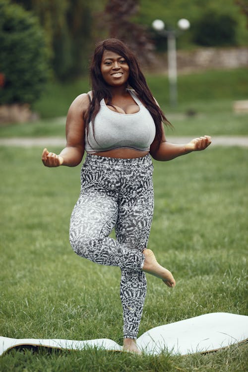 A Woman Doing Yoga