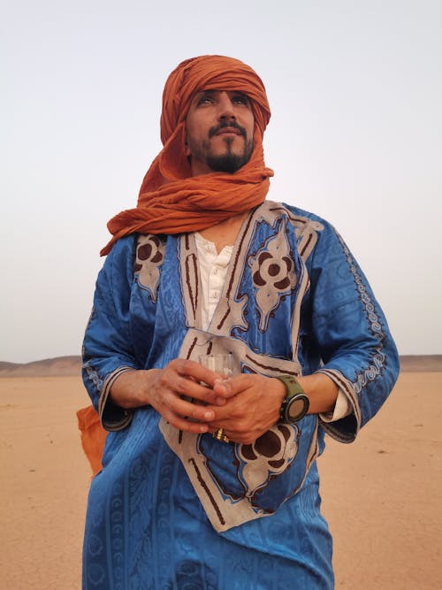 Portrait of Bedouin on Desert