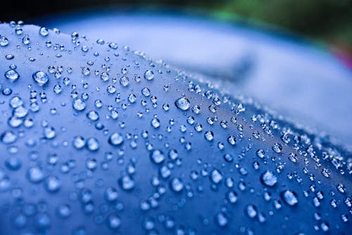 Ilmainen kuvapankkikuva tunnisteilla lähikuva, sade, sininen pinta