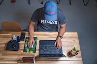 A Man Using a Laptop