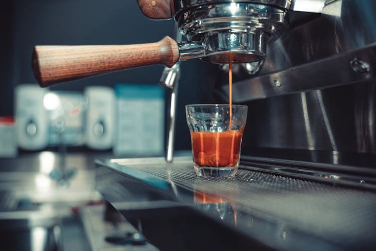 Coffee Dripping To A Glass 