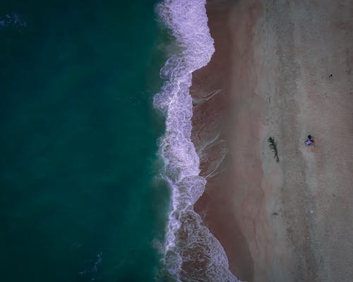คลังภาพถ่ายฟรี ของ aerialview, bluebeach, blueoceon
