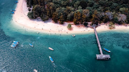 Free stock photo of aerialviewocean, beachparadise, bluesky