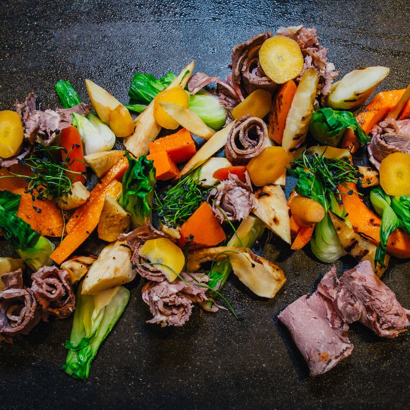 Moroccan Lamb and Root Vegetable Chowder with Ras el Hanout