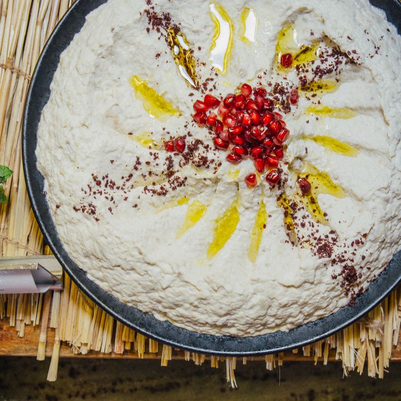 Charred Eggplant and Pomegranate Dip