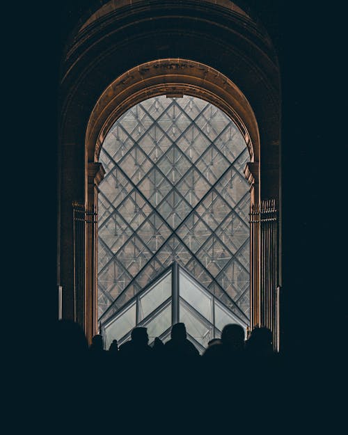 Free Silhouette of people inside a Museum Stock Photo
