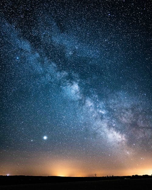Free Scenic View of a Starry Night Sky Stock Photo