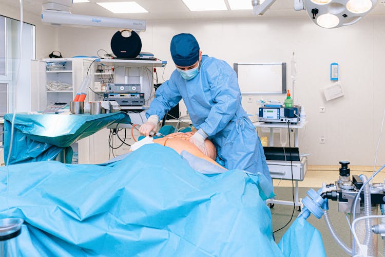 Doctor And Patient In Operation Room