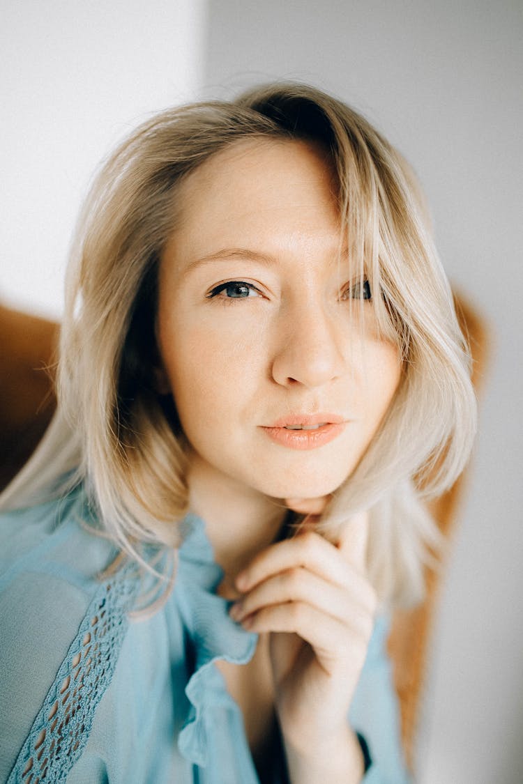 Close Up Photo Of Woman's Face