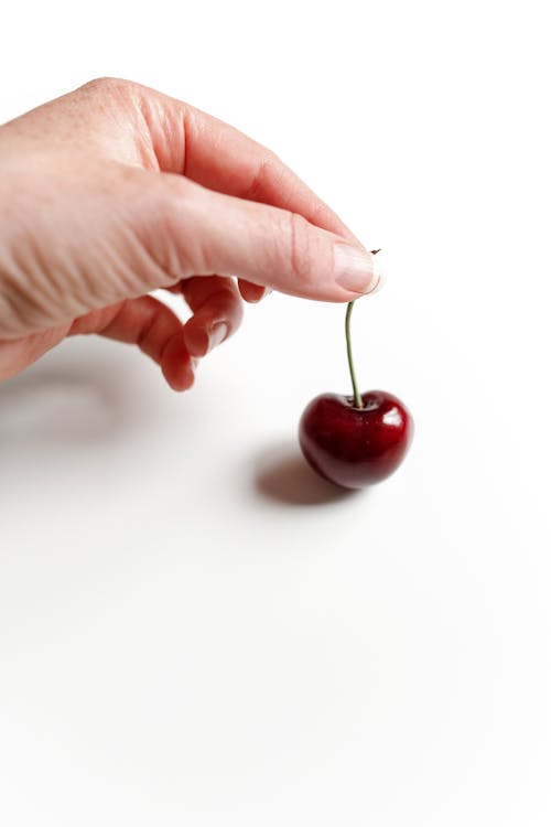 Photos gratuites de aliments, arrière-plan blanc, cerise