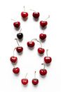 Red Cherries on White Surface