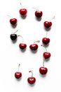 Red Cherries on White Surface