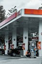 Retail Gas Station with Car