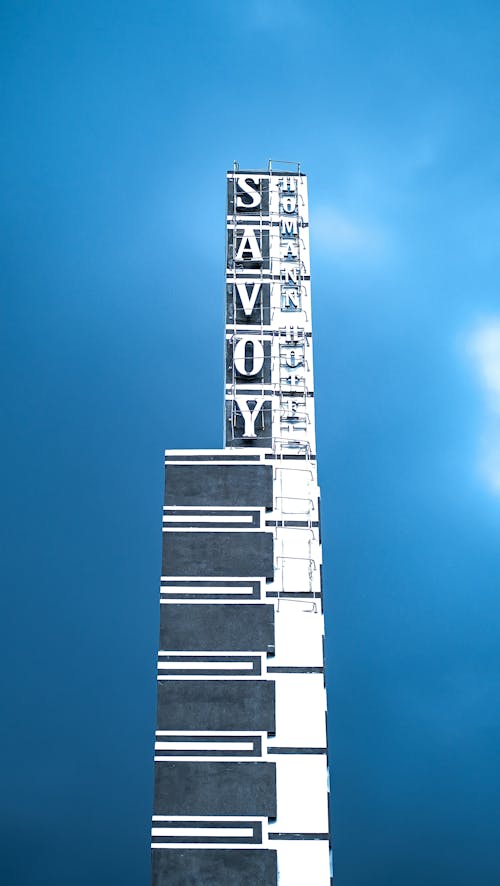 A Signage on Exterior Wall of a Building