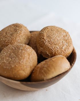 Wheat Or Cracked Wheat Hamburger Bun Roll