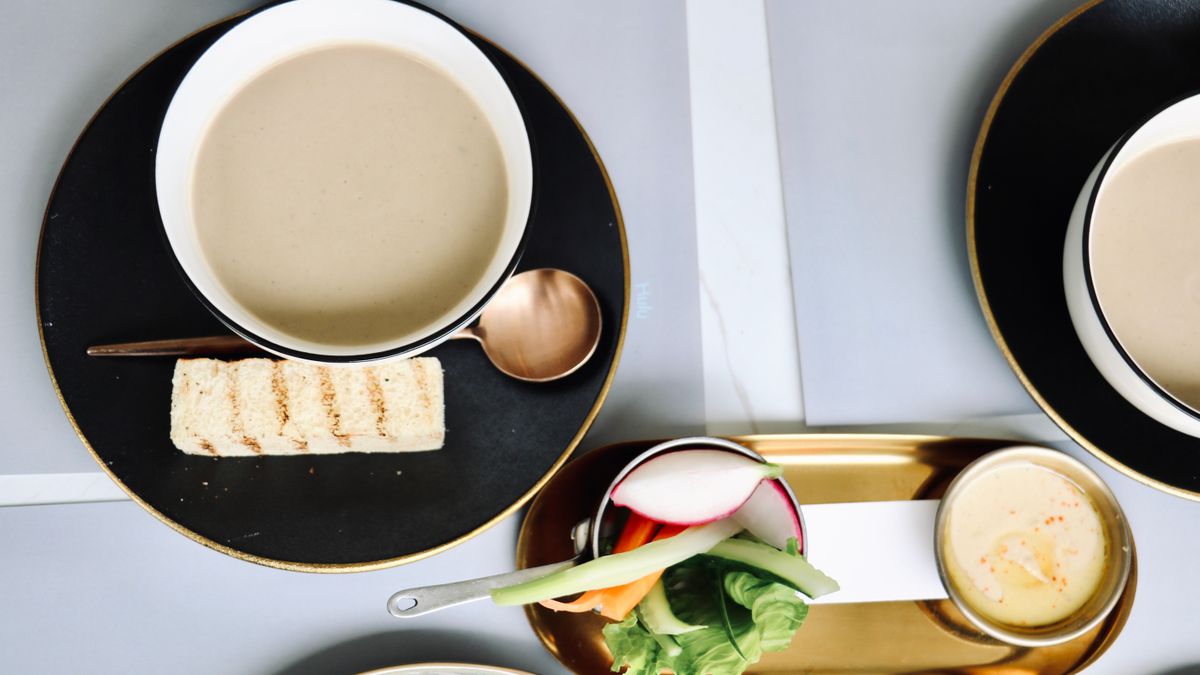 Celery and potato soup