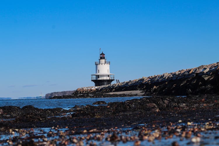 Spring Point Ledge Lighthouse In South Portland, Maine