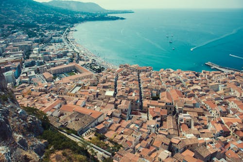 Foto d'estoc gratuïta de cases, cefalu, ciutat