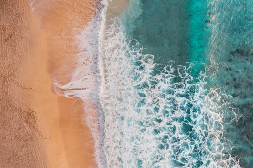 Безкоштовне стокове фото на тему «Аерофотозйомка, берег моря, вид зверху»