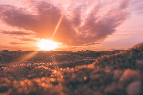 Free Sunset and Landscape Stock Photo