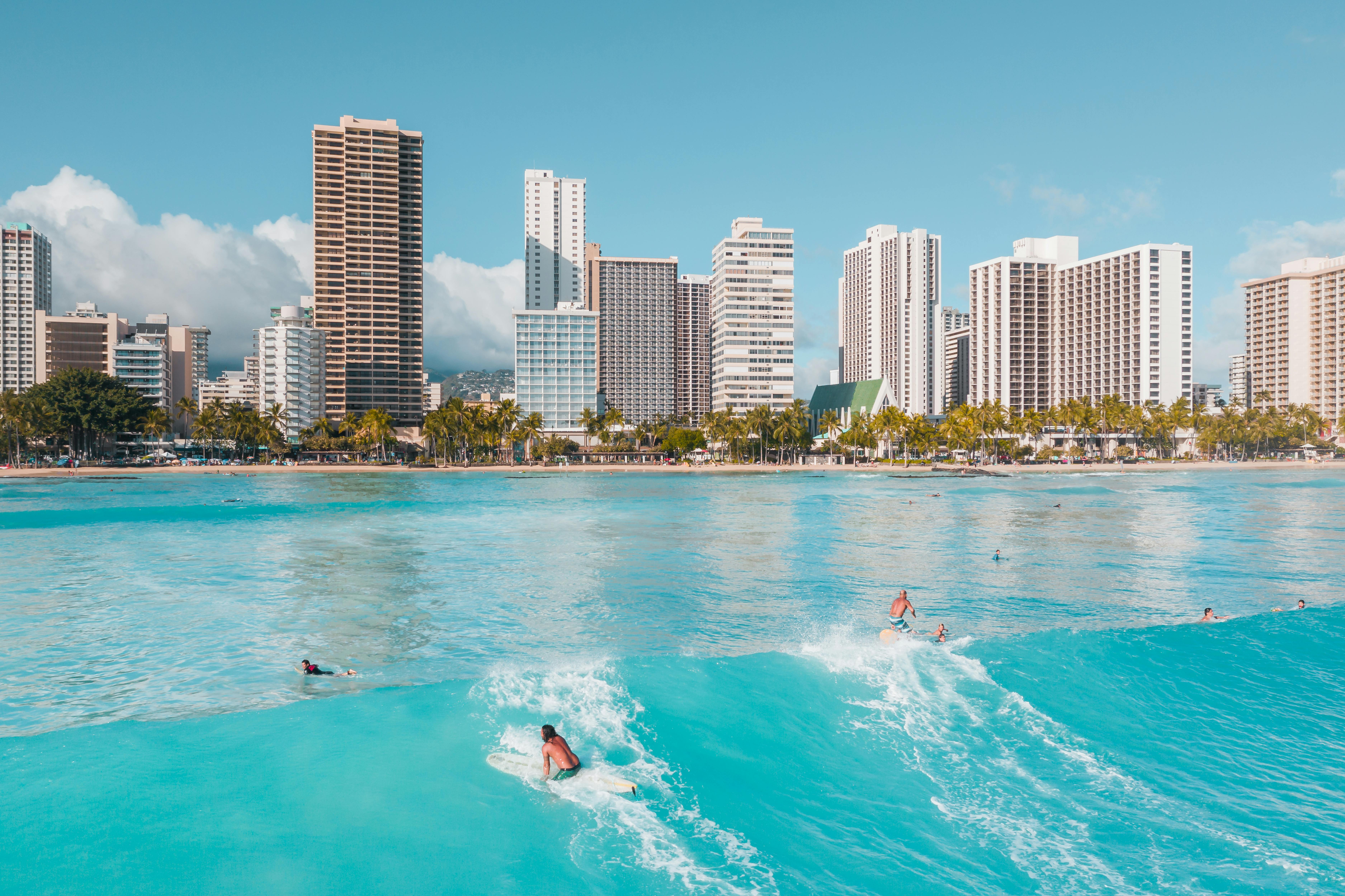 people swimming in ocean