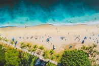 Aerial View of Tropical Beach