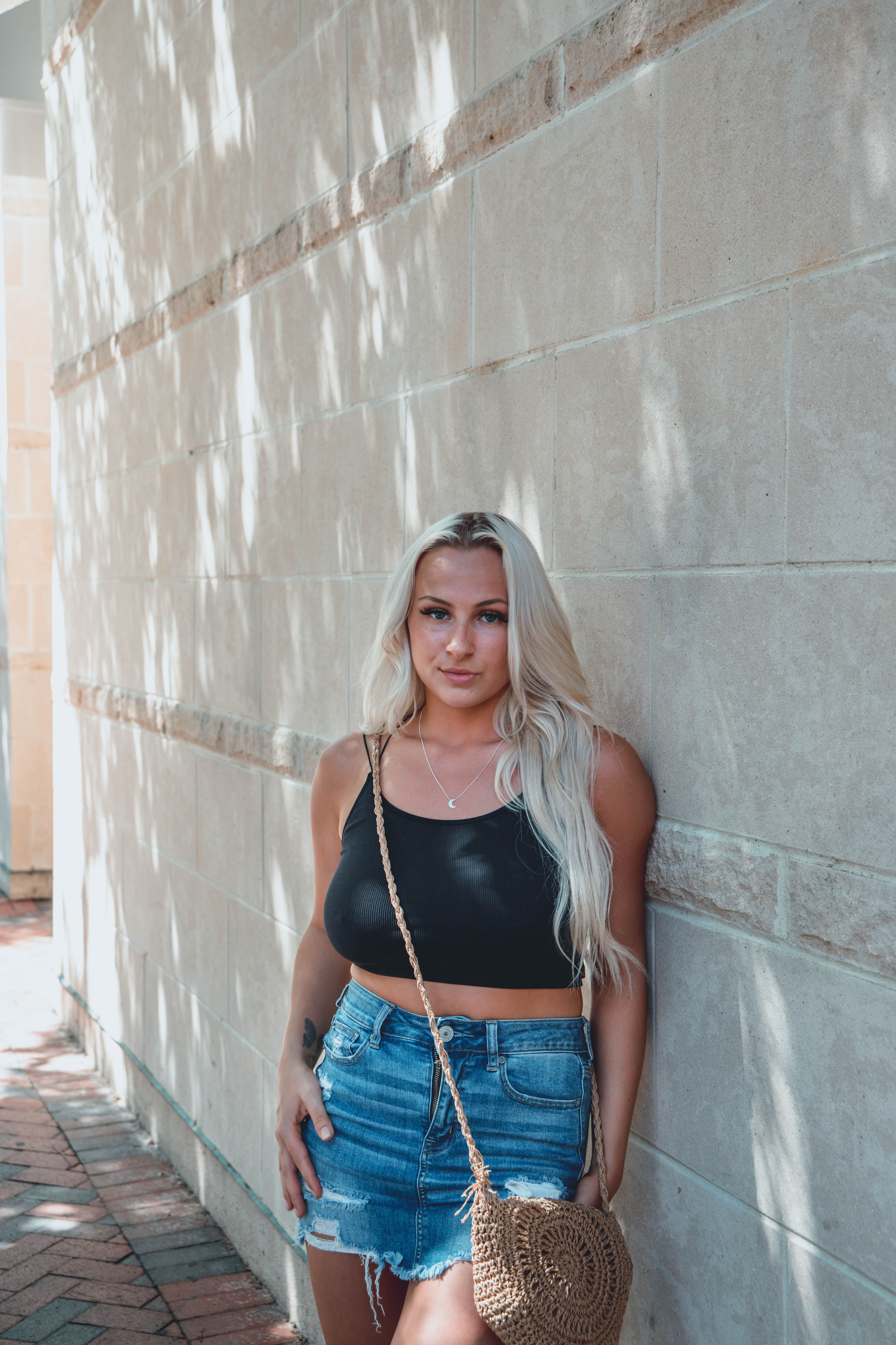 Saia Jeans Curta