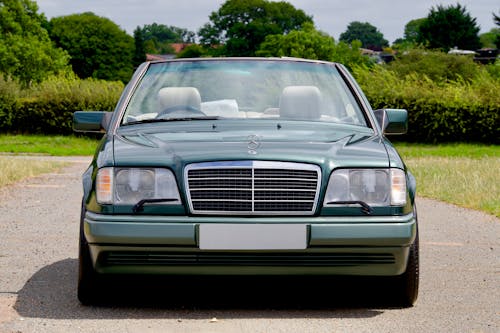 A Mercedes Benz Car Park on the Road