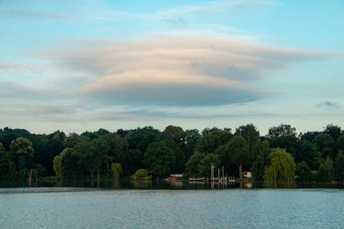 Free stock photo of cloud, lake, trees Stock Photo