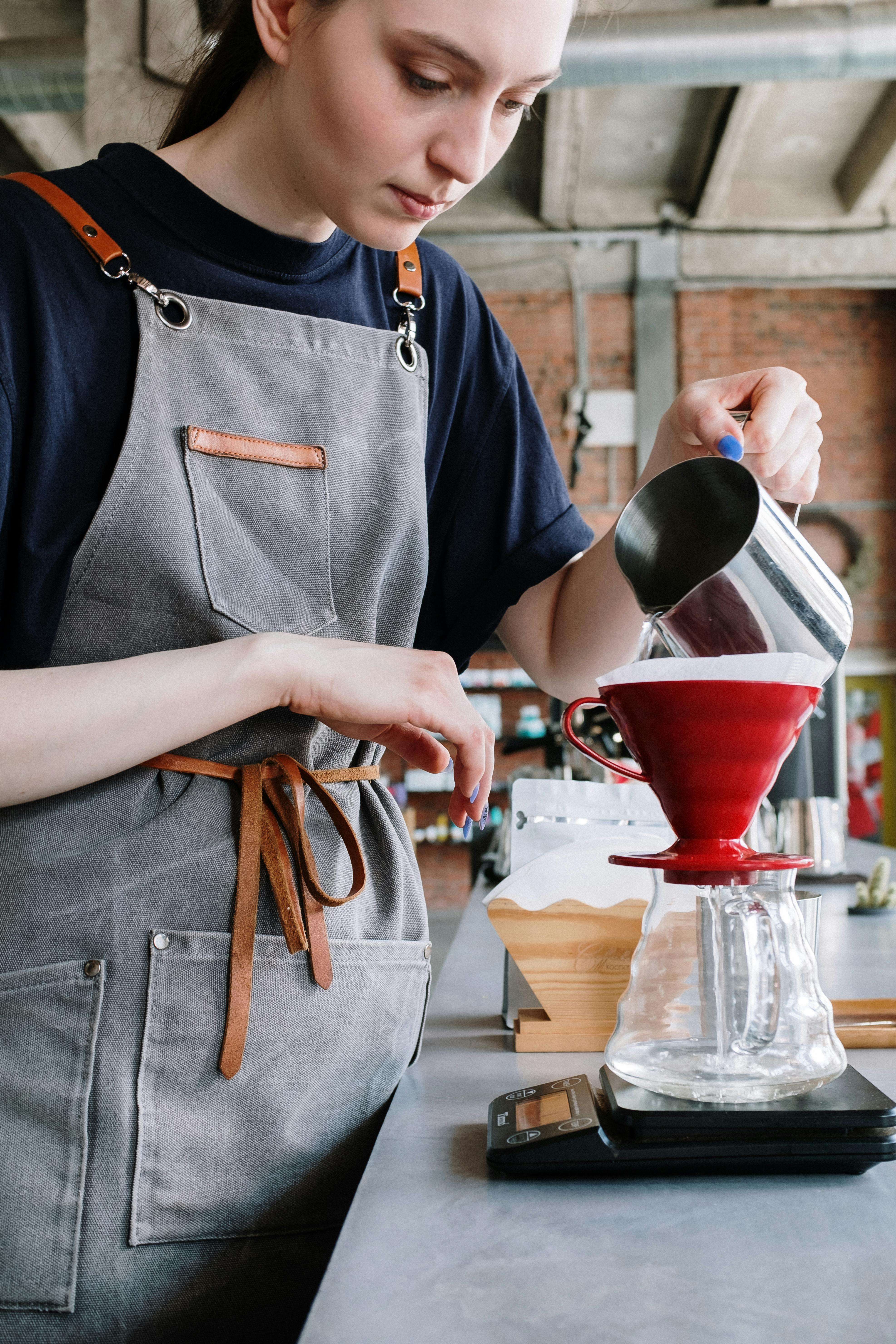 French Press Coffee Manual Brew Stock Photo - Image of manual, traditional:  185765164