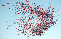 Colorful Balloons Released in the Sky