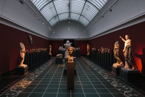 Free Sculptures inside a Museum Stock Photo