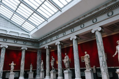 Free Sculptures inside a Museum Stock Photo