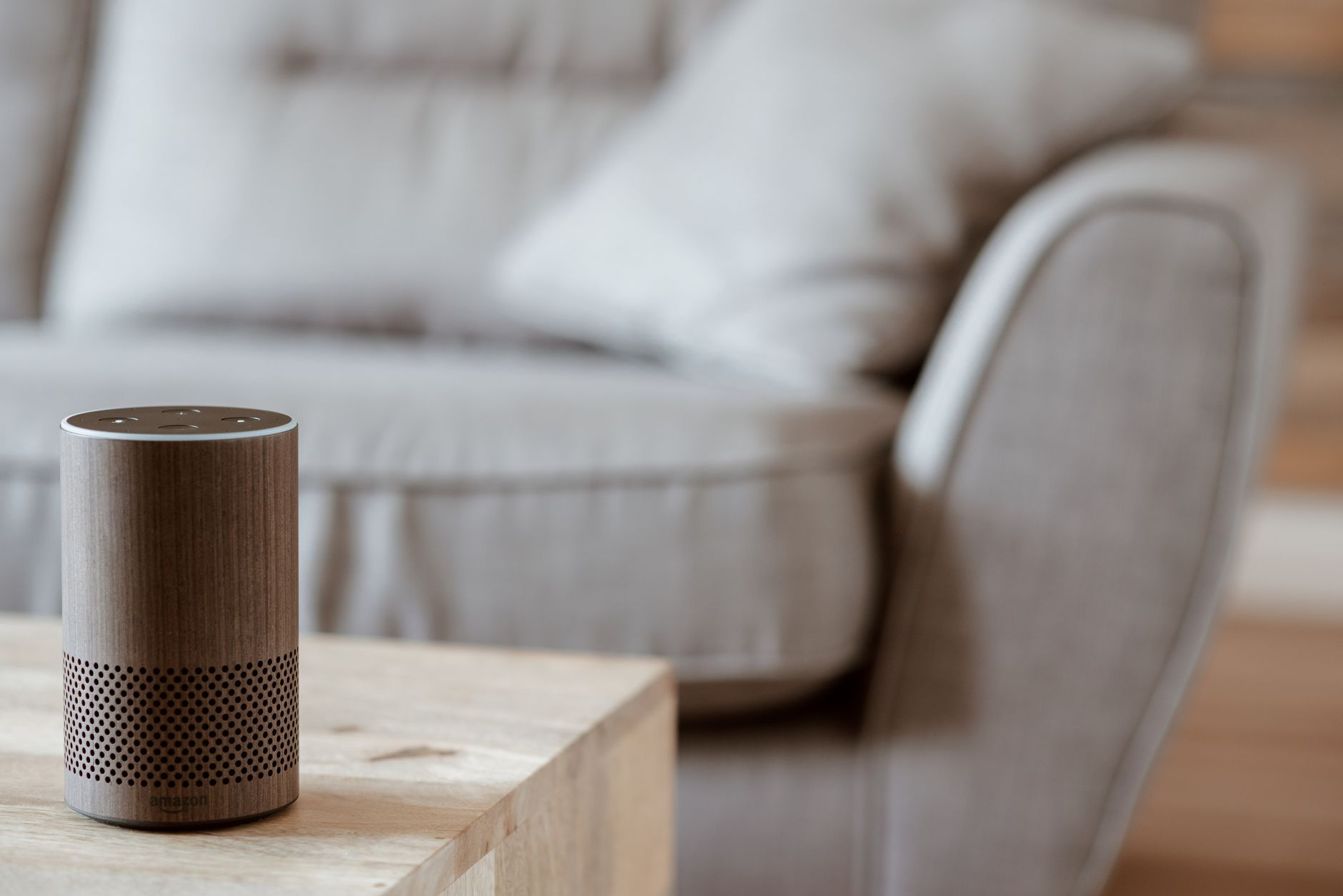Smart speaker in modern living room